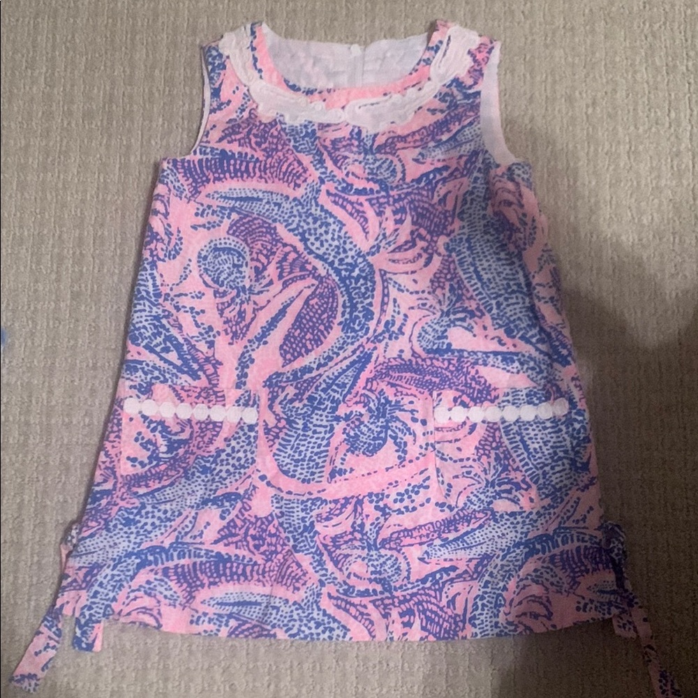 Lilly Pulitzer Pink and Blue shift dress